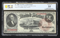 1880 $2 Legal Tender Note Bruce / Gilfillan (PCGS Choice VF35) at PristineAuction.com