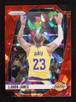 LeBron James 2024-25 Panini Prizm Prizms Red Ice #130 at PristineAuction.com