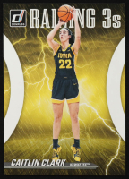 Caitlin Clark 2024 Panini Caitlin Clark Collection Donruss Raining 3's #R2 RC at PristineAuction.com