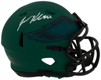 Jason Kelce Signed Eagles Rave Alternate Speed Mini Helmet (Schwartz) at PristineAuction.com