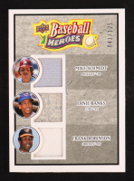 Mike Schmidt / Ernie Banks / Frank Robinson 2008 Upper Deck Heroes Jersey Black #195 #041/125 at PristineAuction.com