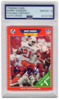 Barry Sanders Signed 1989 Pro Set #494 RC (PSA | Auto 10) at PristineAuction.com
