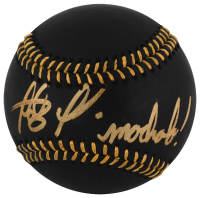 Fernando Tatis Jr. Signed OML Black Leather Baseball Inscribed "Machalo" (JSA) at PristineAuction.com