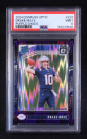 Drake Maye 2024 Donruss Optic Purple Shock #229 RR RC (PSA 9) at PristineAuction.com