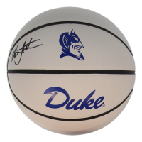 Christian Laettner Signed Duke Blue Devils Logo Basketball (Schwartz) at PristineAuction.com