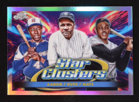 Babe Ruth / Willie Mays / Hank Aaron 2025 Topps Cosmic Chrome Triple Star Clusters #TSC6 at PristineAuction.com