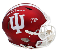 Kaelon Black Signed Indiana Hoosiers Full-Size Authentic On-Field Speed Helmet Inscribed "2025 National Champs!" (Radtke) at PristineAuction.com