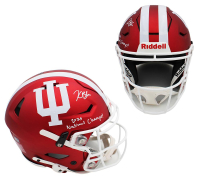 Kaelon Black Signed Indiana Hoosiers Full-Size Authentic On-Field Speedflex Helmet Inscribed "2025 National Champs!" (Radtke) at PristineAuction.com