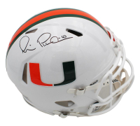 Micheal Irvin Signed Miami Hurricanes Full-Size Authentic On-Field Speed Helmet (Beckett) at PristineAuction.com