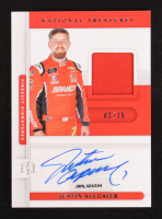 Justin Allgaier 2021 Panini National Treasures Firesuit Signatures Silver #17 #02/15 at PristineAuction.com