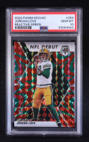 Jordan Love 2020 Panini Mosaic Mosaic Reactive Green #264 DEB RC (PSA 10) at PristineAuction.com