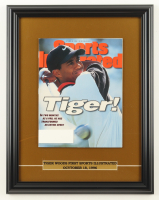 1996 Tiger Woods Rookie First Full "Sports Illustrated" Custom Framed Magazine Display with Title Plaque at PristineAuction.com