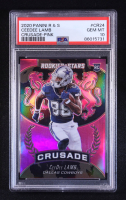 CeeDee Lamb 2020 Rookies and Stars Crusade Pink #24 RC #02/50 (PSA 10) at PristineAuction.com