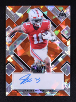 Jaxon Smith-Njigba 2022 Leaf Metal Draft Orange Cracked Crystals Autographs #BAJSN #1/4 RC at PristineAuction.com