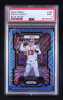 Brock Purdy 2023 Panini Prizm Prizms Blue Wave #266 #029/199 (PSA 9) at PristineAuction.com