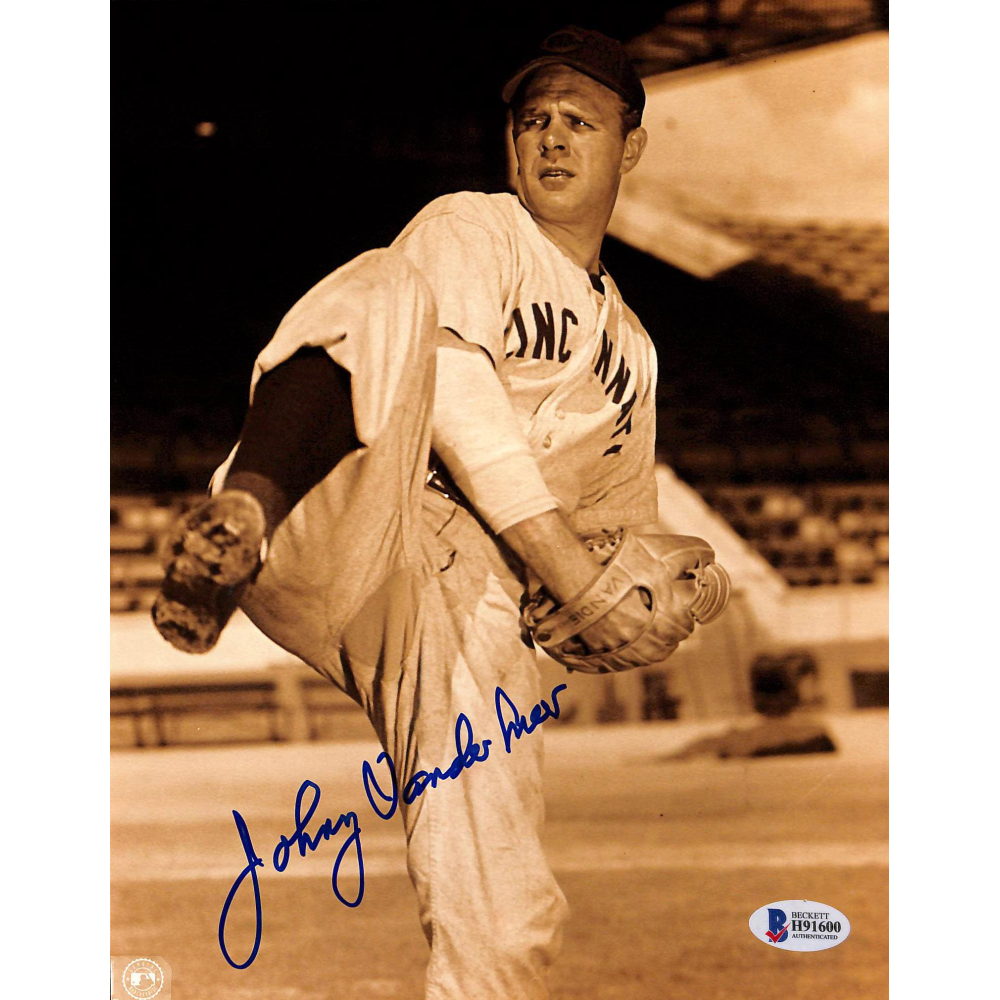 Johnny Vander Meer Signed Reds 8x10 Photo (Beckett) at PristineAuction.com