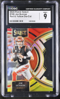 Joe Burrow 2023 Panini Select Red & Yellow Die-Cut #165 (CGC 9) at PristineAuction.com