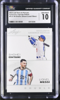 Shohei Ohtani / Lionel Messi 2023 Leaf Special Release Exclusive Legends Edition Double #ELE-06 (CGC 10) at PristineAuction.com