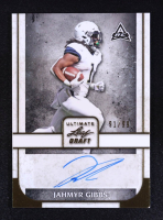Jahmyr Gibbs 2022 Leaf Ultimate Draft Gold Foil Autographs #BAJG1 #91/99 RC at PristineAuction.com