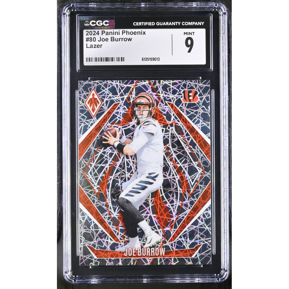 Joe Burrow 2024 Panini Phoenix Lazer #80 (CGC 9) at PristineAuction.com