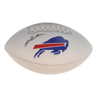 Damar Hamlin Signed Bills Logo Football (Schwartz) at PristineAuction.com