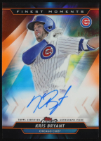 Kris Bryant 2020 Finest Moments Autographs Orange Refractors #MOMAKB #08/25 at PristineAuction.com