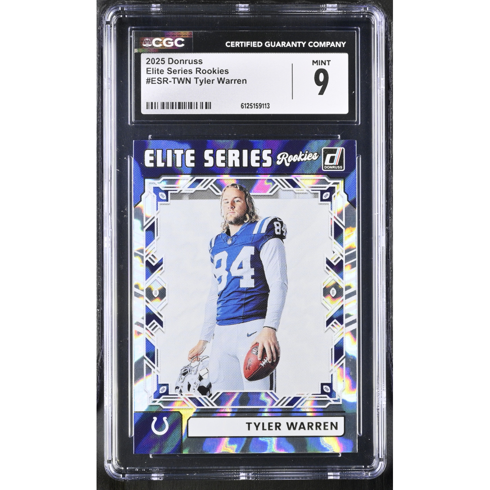 Tyler Warren 2025 Donruss Elite Series Rookies #ESR-TWN (CGC 9) at PristineAuction.com