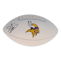 Daunte Culpepper Signed Vikings Logo Football (Schwartz) at PristineAuction.com