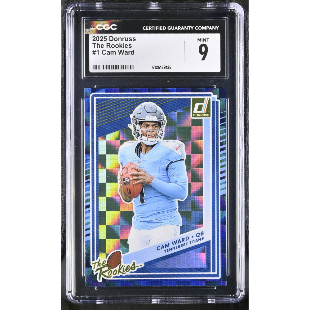 Cam Ward 2025 Donruss The Rookies #1 RC (CGC 9) at PristineAuction.com