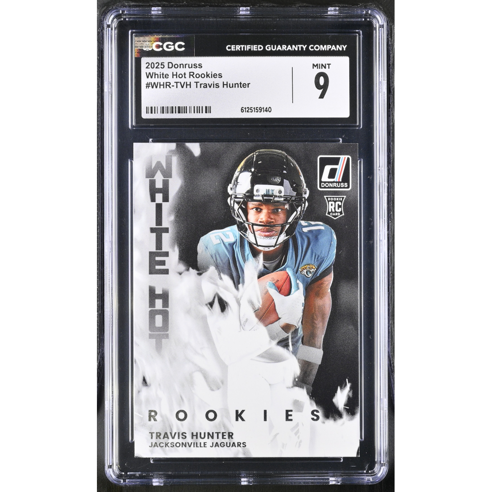 Travis Hunter 2025 Donruss White Hot Rookies #WHR-TVH RC (CGC 9) at PristineAuction.com