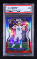 Justin Herbert 2020 Panini Prizm Prizms Red White and Blue #325 RC (PSA 9) at PristineAuction.com