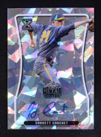 Garrett Crochet 2020 Leaf Metal Draft Cracked Crystal Silver #BAGC1 RC at PristineAuction.com