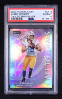 Justin Herbert 2020 Playoff Call to Arms Silver #19 RC (PSA 10) at PristineAuction.com