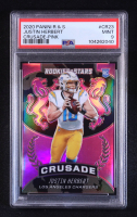Justin Herbert 2020 Rookies and Stars Crusade Pink #23 RC #20/50 (PSA 9) at PristineAuction.com