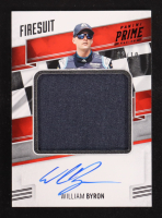 William Byron 2019 Panini Prime Jumbo Material Signatures Firesuit #25 #03/10 at PristineAuction.com
