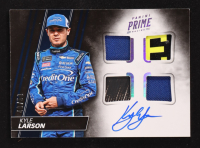 Kyle Larson 2018 Panini Prime Quad Material Autographs #9 #40/50 at PristineAuction.com