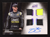 Jimmie Johnson 2018 Panini Prime Quad Material Autographs #16 #12/25 at PristineAuction.com