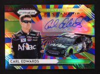 Carl Edwards 2020 Panini Prizm Patented Penmanship Prizms Rainbow #2 #13/24 at PristineAuction.com