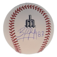 Eduard Bazardo Signed Mariners Logo OML Baseball (PSA) at PristineAuction.com