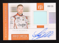 Tyler Reddick 2021 Panini National Treasures Sheet Metal Signatures Holo Silver #9 #08/15 at PristineAuction.com