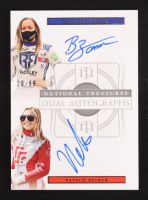 Brittney Zamora / Natalie Decker 2021 Panini National Treasures Dual Autographs #8 #20/99 at PristineAuction.com