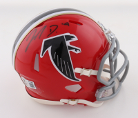 Jahan Dotson Signed Falcons Throwback Speed Mini Helmet (Beckett) at PristineAuction.com