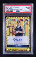 Zach Edey 2024-25 Topps Chrome Next Stop Signatures Gold Geometric Refractors #NSSZE RC #23/50 (PSA 9) at PristineAuction.com