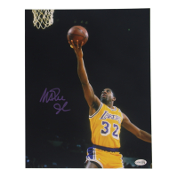 Magic Johnson Signed Lakers 11x14 Photo (JSA) at PristineAuction.com