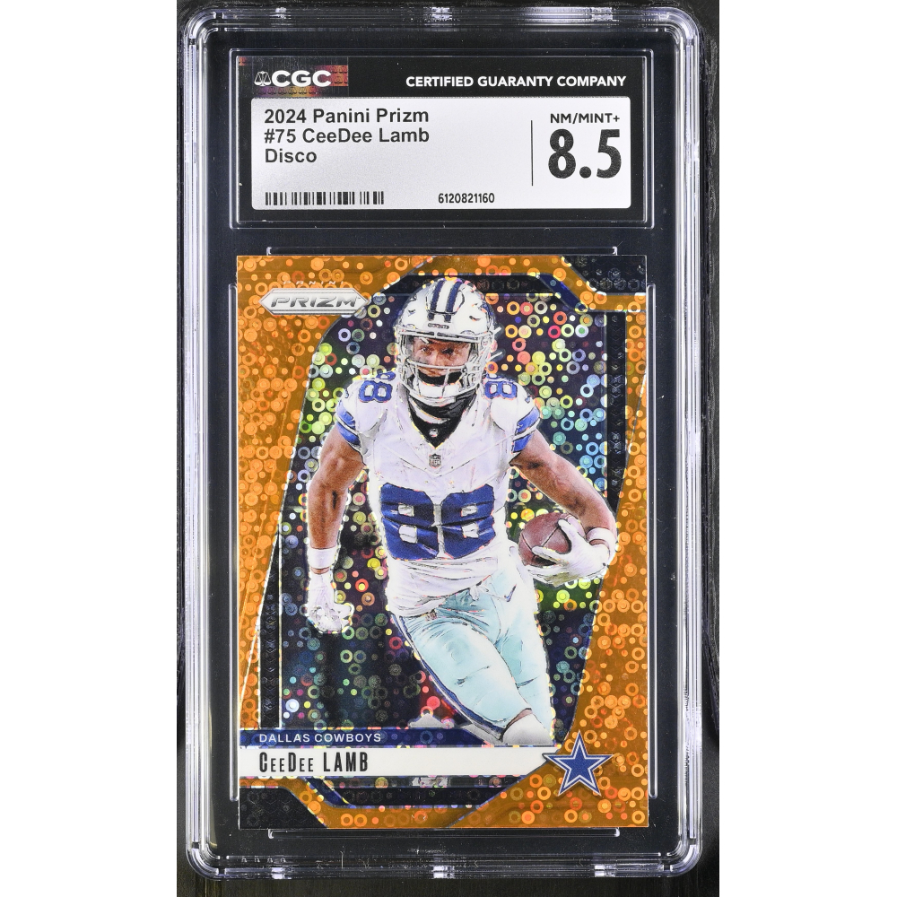 Ceedee Lamb 2024 Panini Prizm Disco #75 (CGC 8.5) at PristineAuction.com