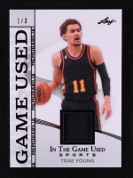 Trae Young 2025 Leaf ITG Used Sports Game Used Memorabilia Black #GM46 #1/3 at PristineAuction.com
