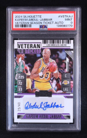 Kareem Abdul-Jabbar 2024-25 Panini Silhouette Veteran Season Ticket Autographs #30 #23/49 (PSA 9) at PristineAuction.com