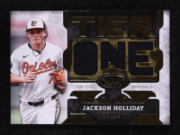 Jackson Holliday 2025 Topps Tier One Relics Die Cut #T1RDJH #71/99 at PristineAuction.com