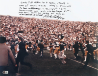 Rudy Ruettiger Signed Notre Dame Fighting Irish 16x20 Photo with Extensive Inscription (Beckett) at PristineAuction.com