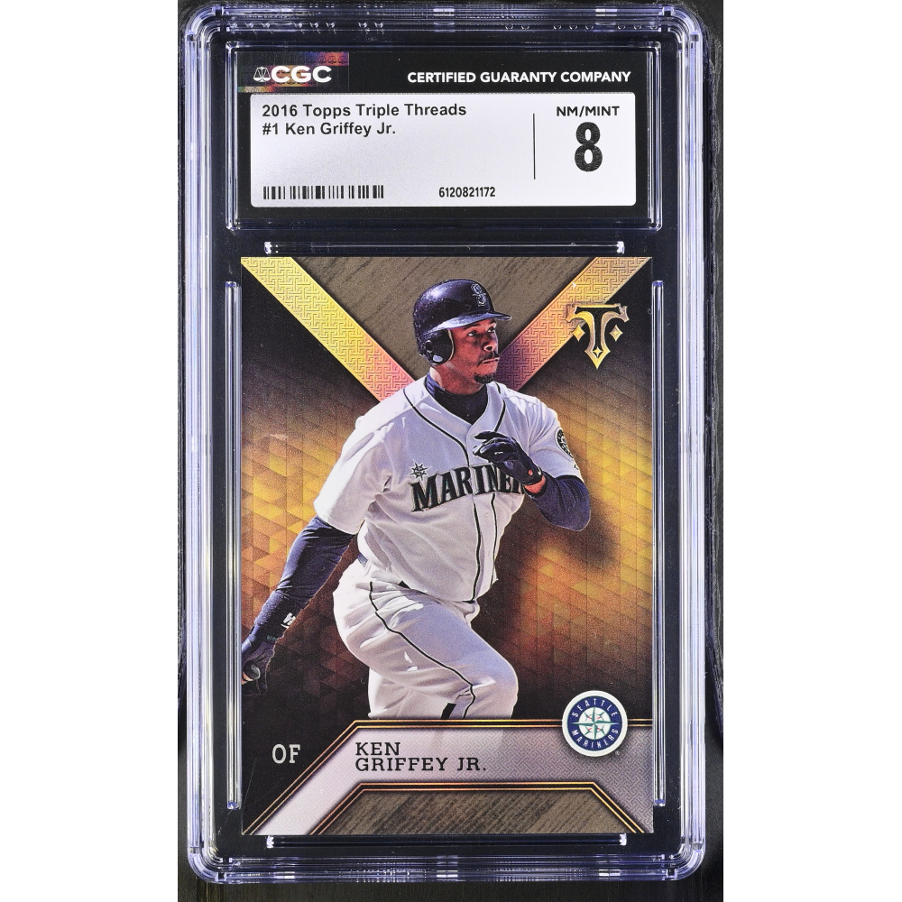 Ken Griffey Jr. 2016 Topps Triple Threads #1 (CGC 8) at PristineAuction.com